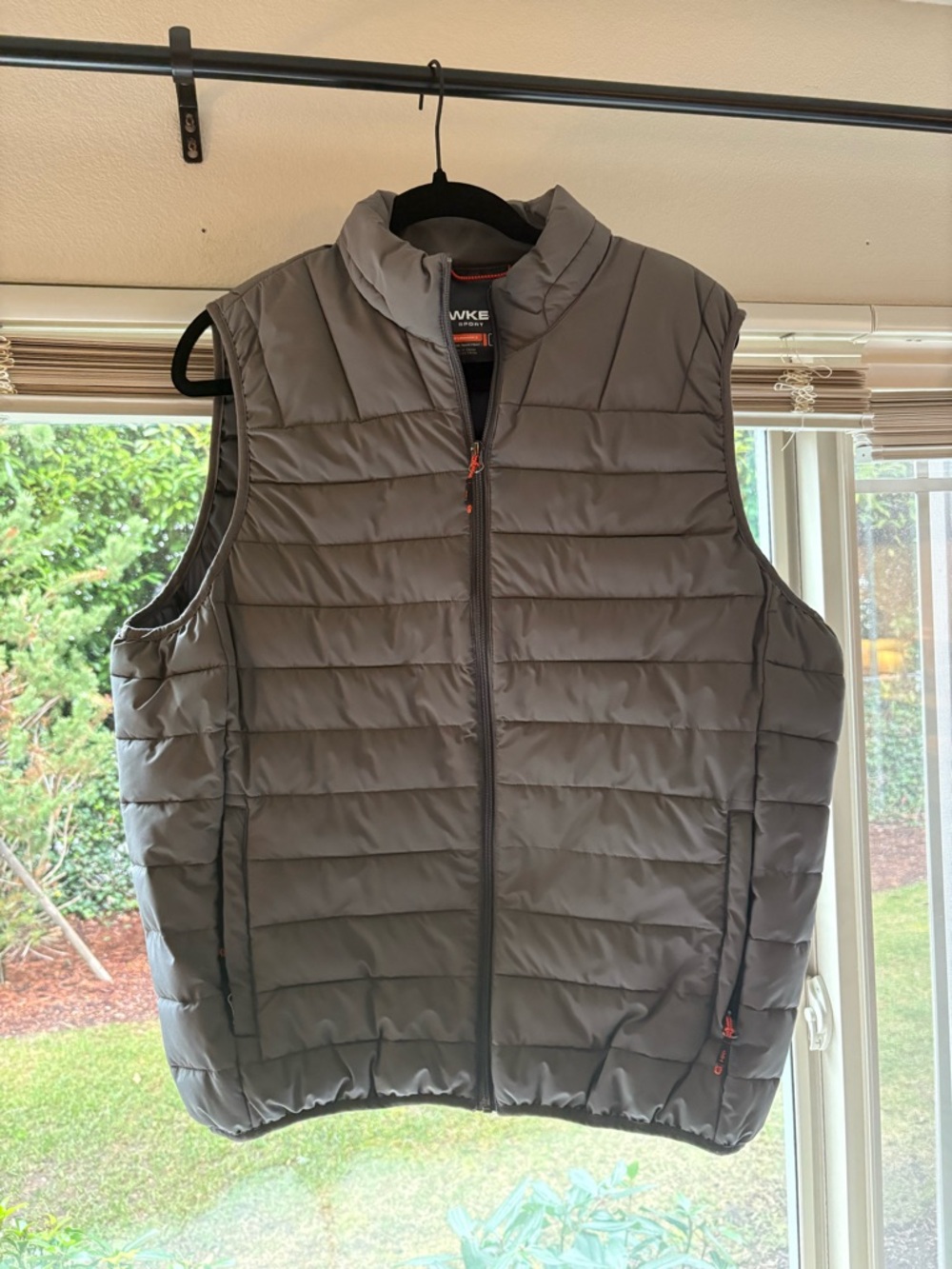 Men's Gray Quilted Puffer Vest